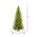 7'6"Hx44"W PE Slim Balsam Spruce Artificial Christmas Tree, Micro LED Pre-Lit -Green - K186276LED