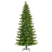5'6"Hx36"W PE Slim Balsam Spruce Artificial Christmas Tree, Micro LED Pre-Lit (Multi-Mode) -Green - K186258LEDCC