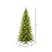9'Hx52"W PE Slim Balsam Spruce Artificial Christmas Tree, Micro LED Pre-Lit -Green - K186281LED