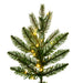 10'Hx56"W PE Slim Balsam Spruce Artificial Christmas Tree, Micro LED Pre-Lit (Multi-Mode) -Green - K186288LEDCC