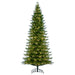 4'6"Hx30"W PE Slim Balsam Spruce Artificial Christmas Tree, Micro LED Pre-Lit -Green - K186246LED