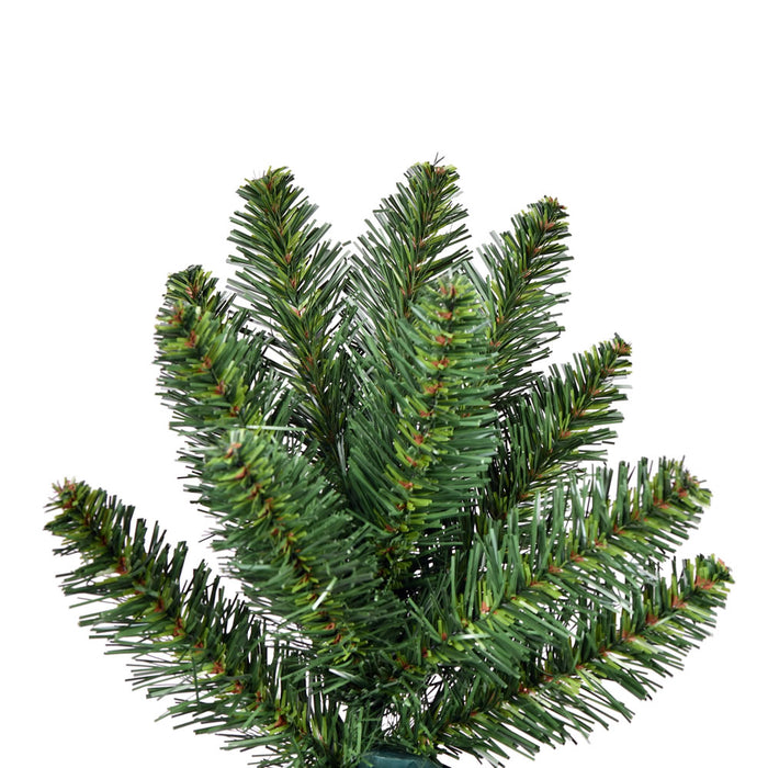 7'6"Hx50"W Half-Tree/Wall Chapel Pine Artificial Christmas Tree, Unlit -Green - K193175