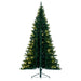 7'6"Hx50"W Half-Tree/Wall Chapel Pine Artificial Christmas Tree, LED Pre-Lit -Green - K193176LED