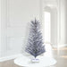 6'Hx43"W Vintage Aluminum Pine Artificial Christmas Tree, Unlit -Silver - K196360