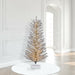5'Hx37"W Vintage Aluminum Pine Artificial Christmas Tree, Micro LED Pre-Lit (Multi-Mode) -Silver - K196353LEDCC