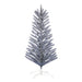 7'Hx47"W Vintage Aluminum Pine Artificial Christmas Tree, Unlit -Silver - K196370