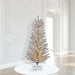 7'Hx47"W Vintage Aluminum Pine Artificial Christmas Tree, Micro LED Pre-Lit (Multi-Mode) -Silver - K196373LEDCC