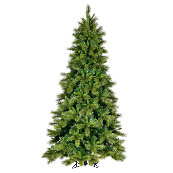 7'6"Hx48"W PE Brighton Pine Artificial Christmas Tree, Unlit -Green - K201275