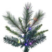 14'Hx87"W PE Brighton Pine Artificial Christmas Tree, LED Pre-Lit (Multi-Mode) -Green - K201296LEDCC