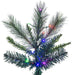14'Hx87"W PE Brighton Pine Artificial Christmas Tree, LED Pre-Lit (Multi-Mode) -Green - K201296LEDCC