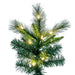 14'Hx87"W PE Brighton Pine Artificial Christmas Tree, LED Pre-Lit -Green - K201296LED