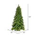 10'Hx63"W PE Brighton Pine Artificial Christmas Tree, Unlit -Green - K201285