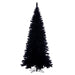 7'6"Hx35"W Flocked Slim Fir Artificial Christmas Tree, Unlit -Black - K221575