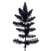 4'6"Hx35"W Flocked Fir Artificial Christmas Tree, Unlit -Black - K221645