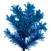 4'6"Hx19"W Flocked Pencil Fir Artificial Christmas Tree, Unlit -Turquoise - K223045