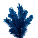 4'6"Hx24"W Flocked Slim Fir Artificial Christmas Tree, Unlit -Turquoise - K223145