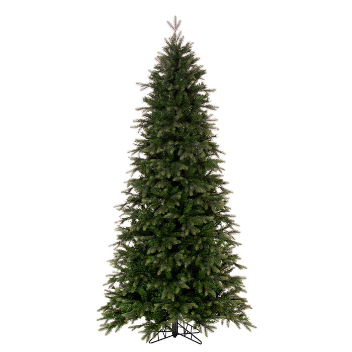 5'6"Hx36"W PE Slim Douglas Fir Artificial Christmas Tree, Unlit -Green - K224055