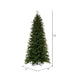 7'6"Hx44"W PE Slim Douglas Fir Artificial Christmas Tree, Unlit -Green - K224075