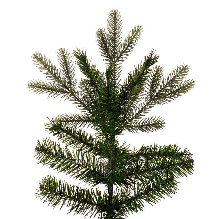 12'Hx62"W PE Slim Douglas Fir Artificial Christmas Tree, Unlit -Green - K224090