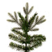 7'6"Hx44"W PE Slim Douglas Fir Artificial Christmas Tree, Unlit -Green - K224075