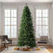 7'6"Hx44"W PE Slim Douglas Fir Artificial Christmas Tree, Micro LED Pre-Lit -Green - K224078LED