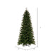 9'Hx50"W PE Slim Douglas Fir Artificial Christmas Tree, Unlit -Green - K224080
