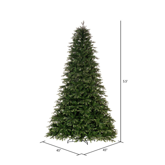5'6"Hx45"W PE Douglas Fir Artificial Christmas Tree, Unlit -Green - K224155