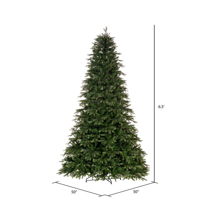 6'6"Hx50"W PE Douglas Fir Artificial Christmas Tree, Unlit -Green - K224165