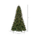 9'Hx66"W PE Douglas Fir Artificial Christmas Tree, LED Pre-Lit -Green - K224181LED