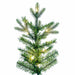 5'6"Hx45"W PE Douglas Fir Artificial Christmas Tree, LED Pre-Lit -Green - K224156LED