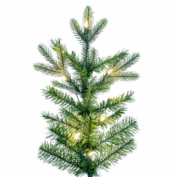 10'Hx72"W PE Douglas Fir Artificial Christmas Tree, LED Pre-Lit -Green - K224186LED