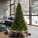 9'Hx66"W PE Douglas Fir Artificial Christmas Tree, Micro LED Pre-Lit -Green - K224183LED