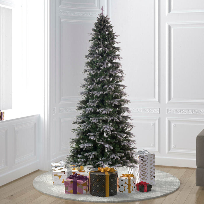 5'6"Hx36"W PE Frosted Slim Douglas Fir Artificial Christmas Tree, Unlit -Green - K224555
