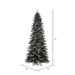 6'6"Hx40"W PE Frosted Slim Douglas Fir Artificial Christmas Tree, Unlit -Green - K224565