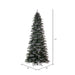 7'6"Hx44"W PE Frosted Slim Douglas Fir Artificial Christmas Tree, Unlit -Green - K224575