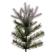 12'Hx62"W PE Frosted Slim Douglas Fir Artificial Christmas Tree, Unlit -Green - K224590
