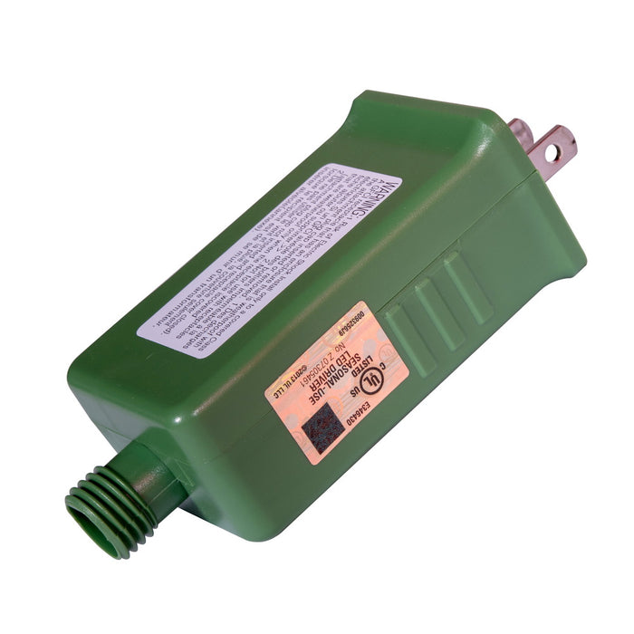 7'6"Hx44"W PE Frosted Slim Douglas Fir Artificial Christmas Tree, LED Pre-Lit -Green - K224576LED