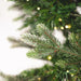 7'6"Hx44"W PE Frosted Slim Douglas Fir Artificial Christmas Tree, LED Pre-Lit -Green - K224576LED