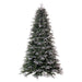 7'6"Hx56"W PE Frosted Douglas Fir Artificial Christmas Tree, Unlit -Green - K224675