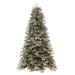 6'6"Hx50"W PE Frosted Douglas Fir Artificial Christmas Tree, Micro LED Pre-Lit -Green - K224668LED
