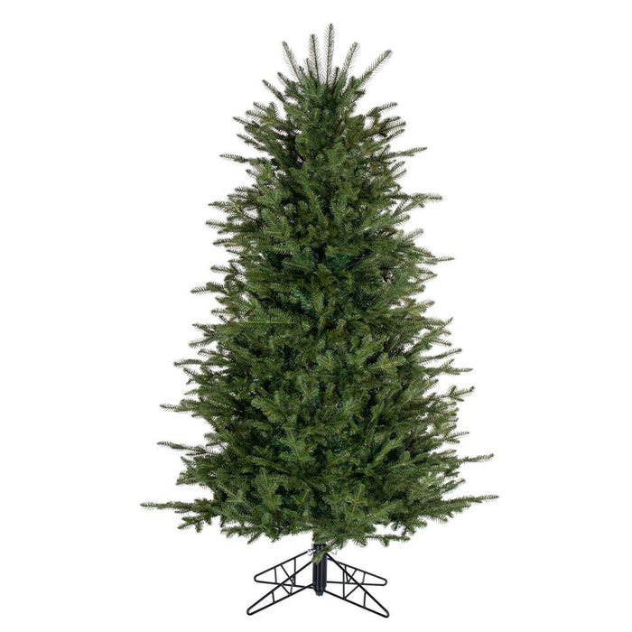 5'6"Hx38"W PE Slim Georgian Fraser Fir Artificial Christmas Tree, Unlit -Green - K230455