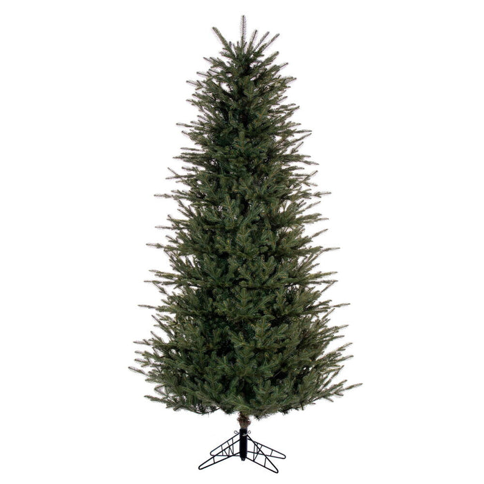 6'6"Hx42"W PE Slim Georgian Fraser Fir Artificial Christmas Tree, Unlit -Green - K230465