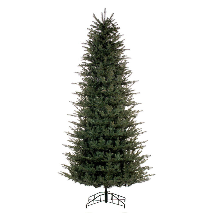14'Hx84"W PE Slim Georgian Fraser Fir Artificial Christmas Tree, Unlit -Green - K230495