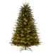 6'6"Hx42"W PE Georgian Fraser Fir Artificial Christmas Tree, Micro LED Pre-Lit -Green - K230766LED