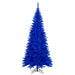 6'6"Hx34"W Slim Fir Artificial Christmas Tree, Unlit -Blue - K234365