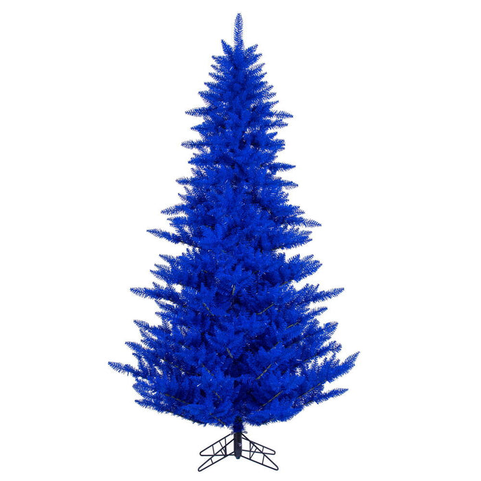 6'6"Hx46"W Fir Artificial Christmas Tree, Unlit -Blue - K234465