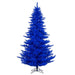 6'6"Hx46"W Fir Artificial Christmas Tree, Unlit -Blue - K234465