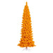 6'6"Hx27"W Flocked Pencil Fir Artificial Christmas Tree, Unlit -Yellow - K237065