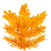 9'Hx43"W Flocked Pencil Fir Artificial Christmas Tree, Unlit -Yellow - K237080