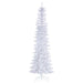 8'6"Hx38"W Pencil Artificial Christmas Tree, Unlit -White - K240180